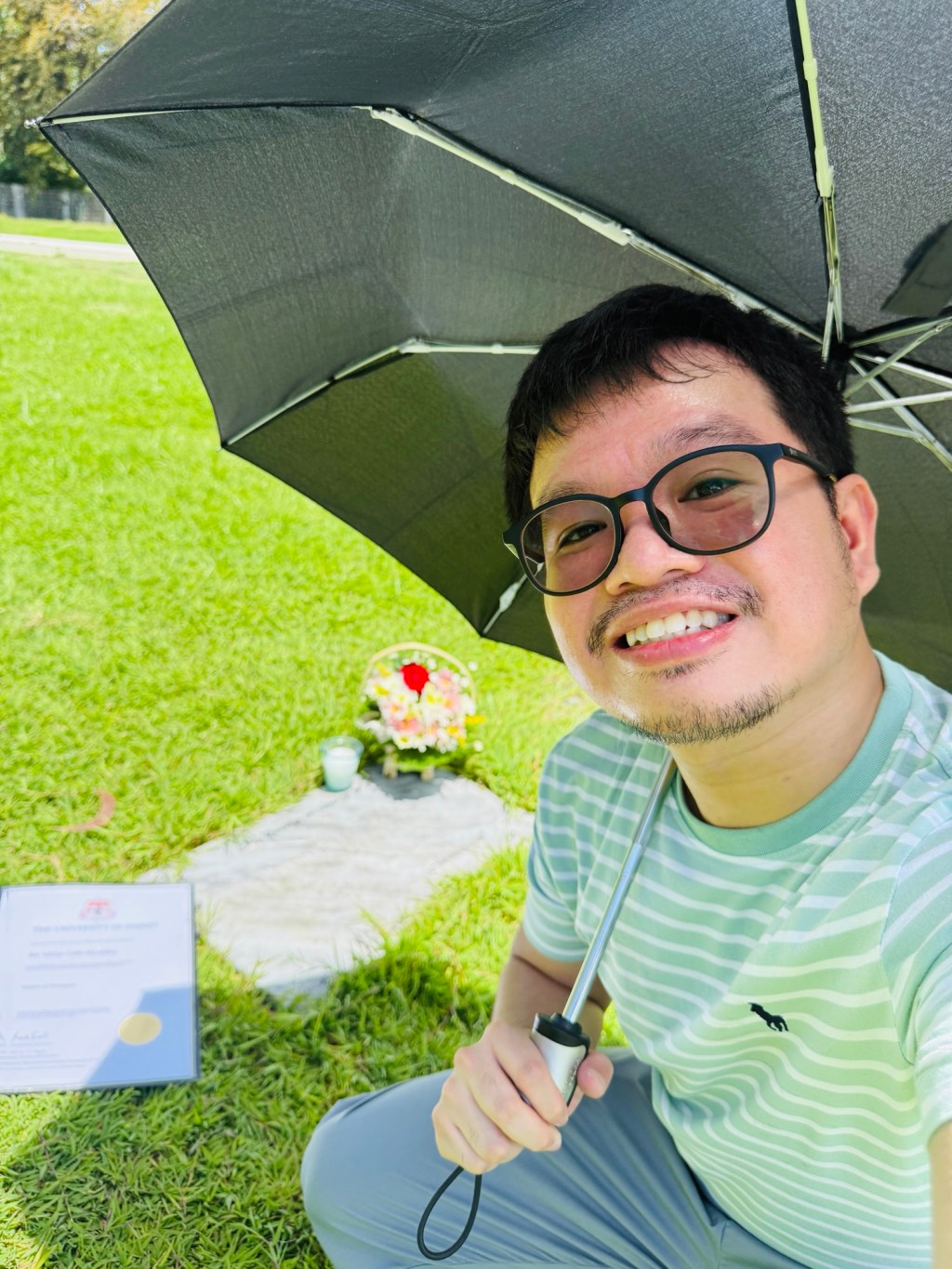 Graduation spent with Dad, finally